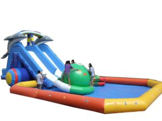 Inflatable Games-Inflatable Pool Slide