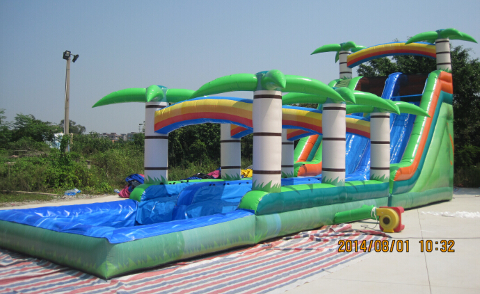 Inflatable Games-Inflatable Pool Slide