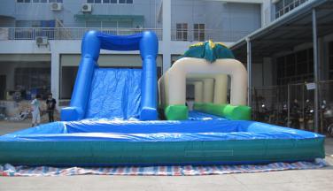 Inflatable Games-Inflatable Pool Slide